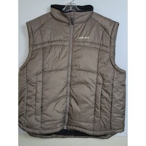 Can-Am BRP Mens Taupe Brown Ripstop Insulated Puffer Vest 286287 2XL New No Tag‎